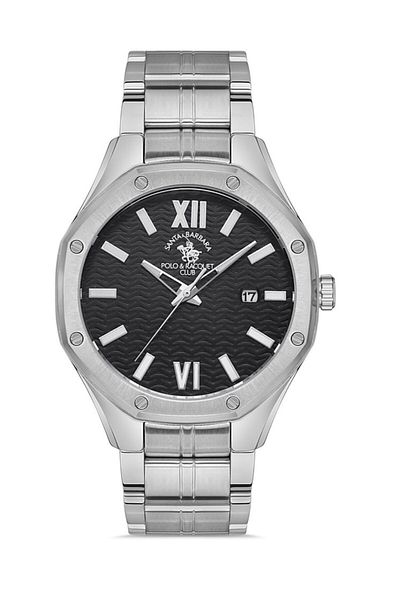 Santa Barbara Polo & Racquet Club Sb.1.10391.2 Men's Wrist Watch with Steel Band