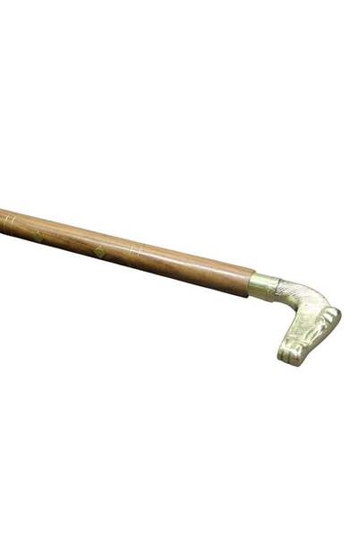 İstangül Butik Brass Horse Bust Walking Stick