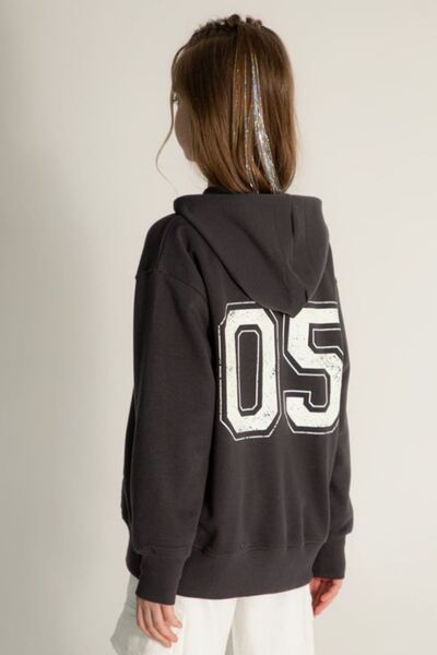 HAUSEkids 9-14 Years Old Mussness Magic Girl's Cardigan-Anthracite