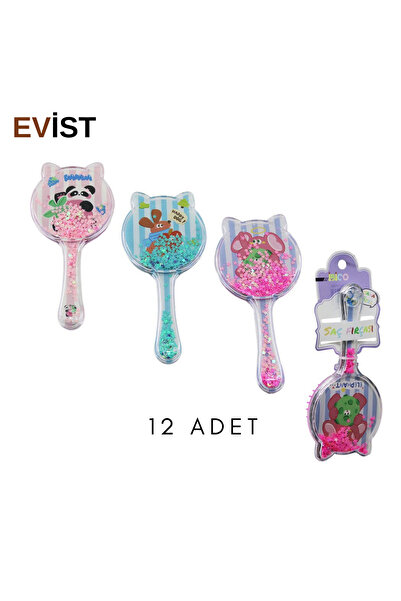 EVİST إيفيست - 12 قطعة (موديل القطط وقبضة شفافة) من السيليكون والمشط مع صور ح...