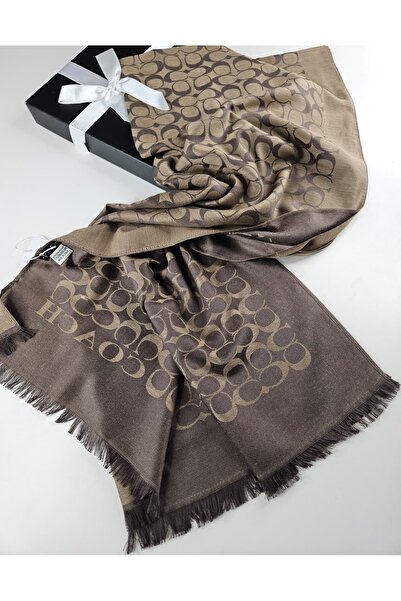 Webinay Home C Desen Soft İpek Yün Şal Çift Taraflı Pamuk Şal Silk Scarf Shawl Hijab