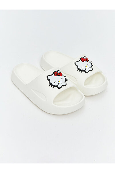 LC Waikiki Papuci albi Hello Kitty cu imprimeu pentru fete