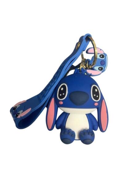 Lilo & Stitch Breloc Stitch din cauciuc, albastru, 10 cm