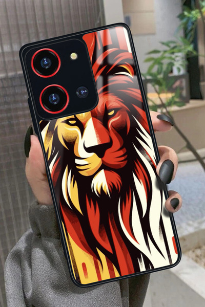 Reeder S19 Max Pro S 108 MP (Zoom) Uyumlu Aslan Tasarımlı Glossy Premium Kılıf