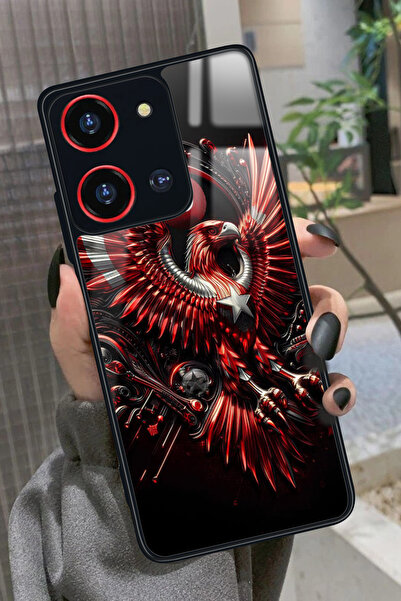 Reeder S19 Max Pro S 108 MP (Zoom) Uyumlu Türk Bayrağı Tasarımlı Parlak Premi...