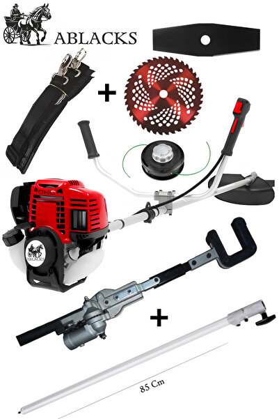 ABLACKS Profesyonel 4 Zamanlı Yan Tırpan Fındık, Dal Silkeleme + Uzatma Apara...