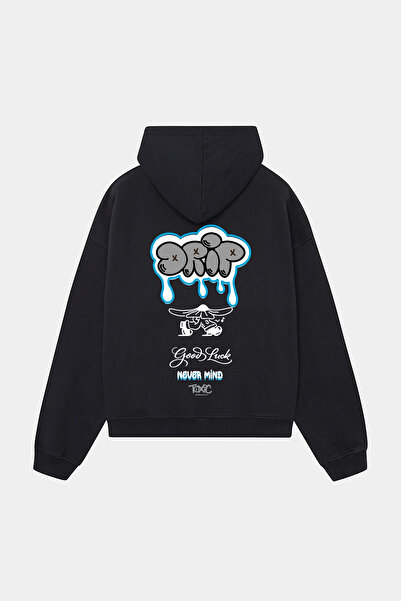 NEVERMIND Hanorac din bumbac supradimensionat - Drip Streetwear Design Sweatshirt