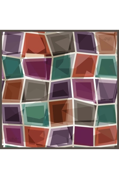 LA BOUTIQUE 2514-07 حرير قطني 90X90