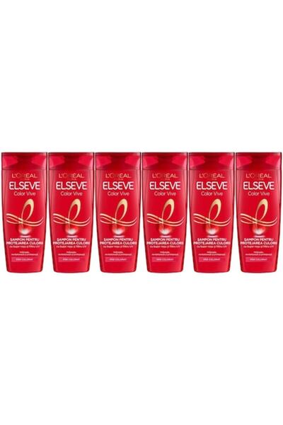 L'Oreal Paris Set 6 x Loreal Elseve Shampoo 250ml Color Vive