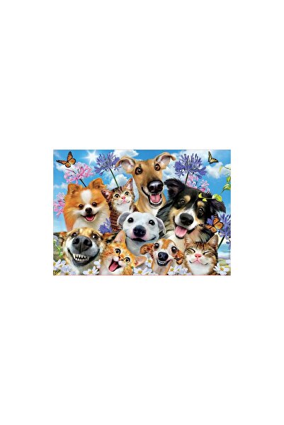 EDUCA Puzzle - Fun In The Sun Selfie, 500 pieces, includes glue