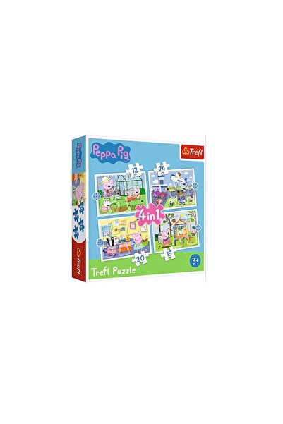 Trefl Puzzle 12/15/20/24 piese - Holiday reccolection - Peppa Pig