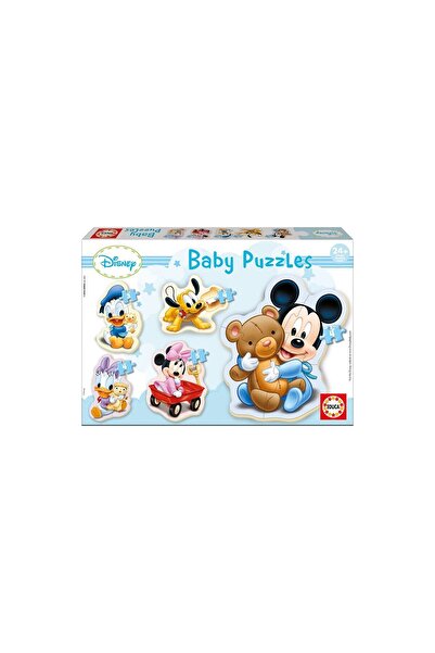 EDUCA Puzzle - Baby Puzzles - Disney : Mickey, 3/4/4 piese
