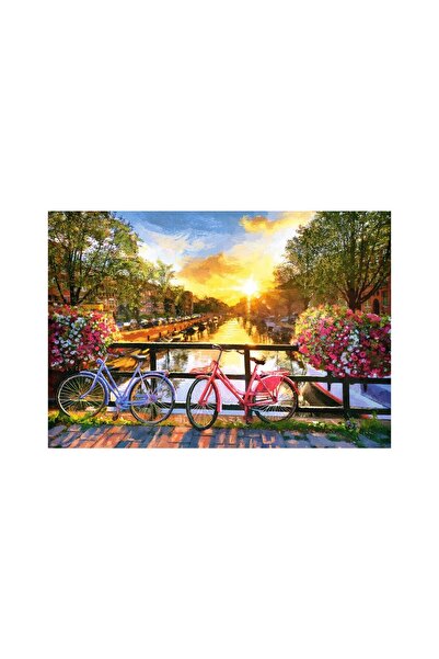 Castorland Παζλ - Εικονογραφικό Άμστερνταμ με ποδήλατα, 1000 κομμάτια