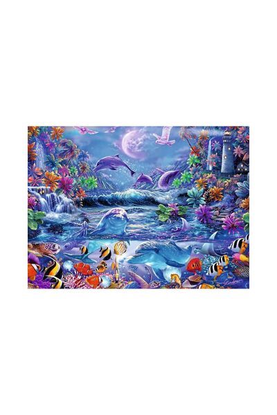 RAVENSBURGER Φωσφορίζον παζλ 500 τεμαχίων - Θαλάσσια Ζώα