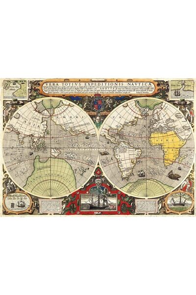 CLEMENTONI Puzzle 6000 piese - Antique Nautical Map
