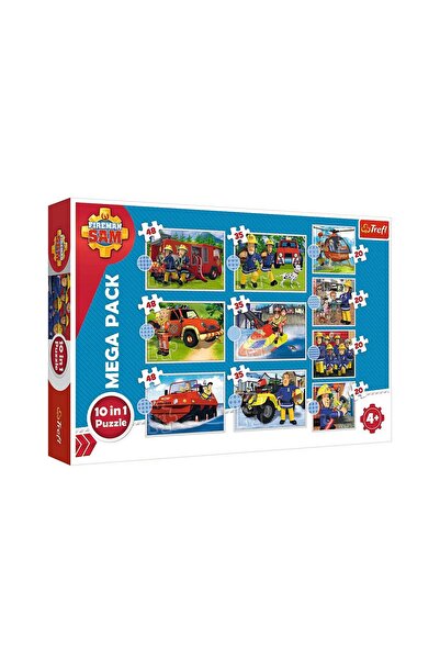 Trefl Puzzle 20/35/48 piese - Puzzle 10 in 1 - Sam le Pompier