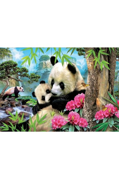 EDUCA Puzzle - Panda, 1000 pieces, includes glue