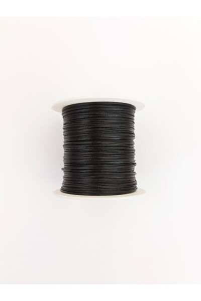 Eskişehir hobi sanat 1.2 mm 75 Meters Black Color Waxy String Necklace String Jewelry Design String Bracelet String