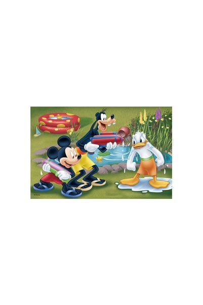 Trefl Puzzle - Mickey, Dingo and Donald are watered, 54 piese