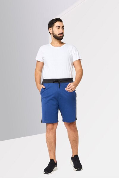 Cerruti 1881 Men Brand Logo Basic Shorts, Navy