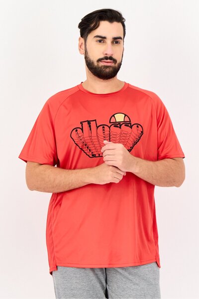Ellesse Men Sportswear Fit Short Sleeves Training T-Shirt, Red