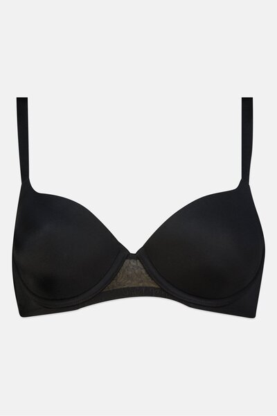 Triumph Women Plain Padded Wired Bra, Black