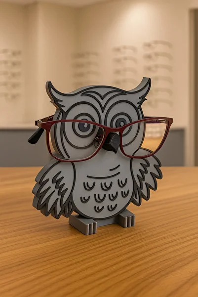 mutes 3D Owl Glasses Stand-416