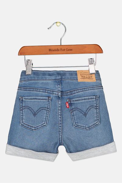 Levi's Toddlers Girl Denim Shorts, Blue