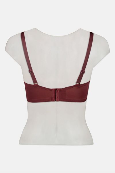 Triumph Women Plain Solid Padded Bra, Burgundy