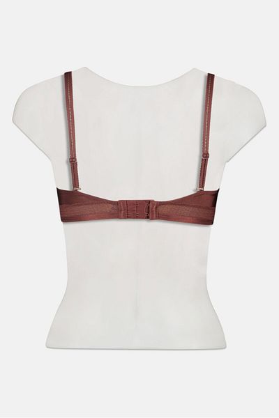 Triumph Women Solid Padded Non Wire Bra, Dark Brown