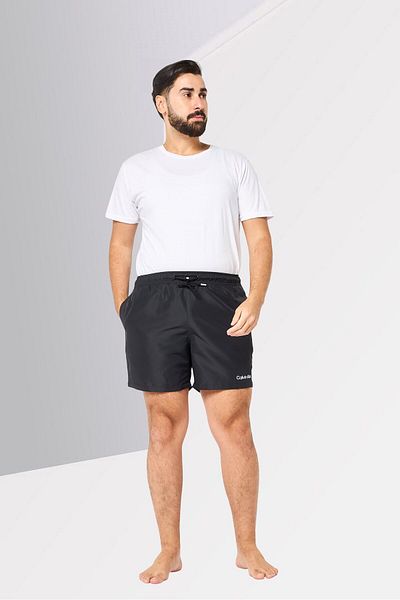 Calvin Klein Men Brand Logo Board Shorts, Black