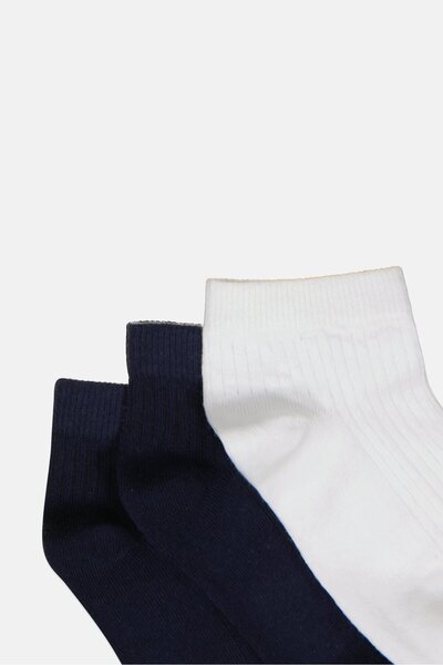 London Fog Kids Boy 5 Pairs Ribbed Ankle Socks, Multicolor