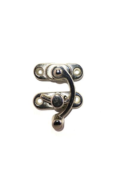 Kanonik Education Bow Eye, Wooden Box Clip - Small 28x33 mm, Nickel, 100 Pieces