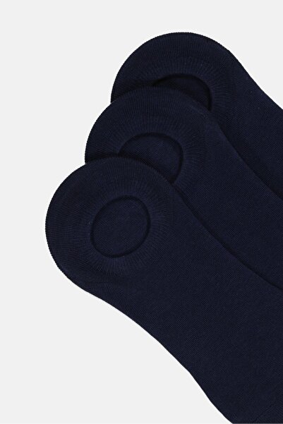 Rocawear Men 3 Pairs Plain Round Invisible Socks, Navy