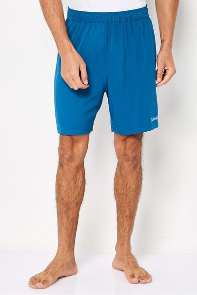 Calvin Klein Men Brand Logo Board Shorts, Teal Blue