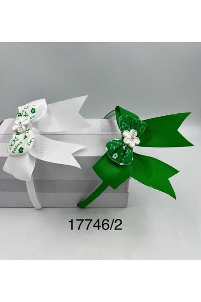 Mazaya طوق رأس يناتي عدد 6 قطعة ابيض اخضر