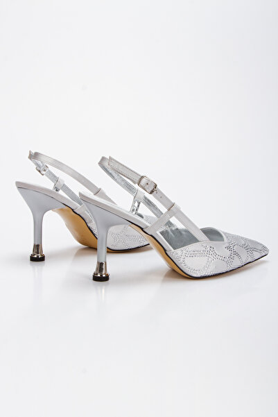 DYG STORE Women's Style Heeled Special Production Evening Dress Shoes