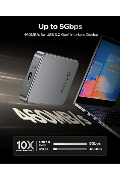 Orico 512GB Magnetic Portable SSD K5PLUS (USB 3.2 Gen1, up to 460MB/s)