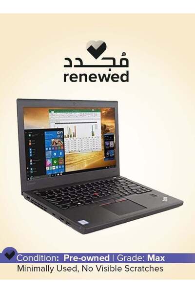 LENOVO Renewed ThinkPad X270, 12.5", Intel Core i3 6th Gen, 8GB RAM, 180GB SSD, Windows 10 Pro