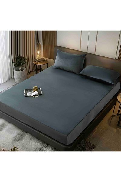 CHIRASO VELVET Bed Cover Set, with ELASTIC, for 180x200 and 160x200 mattress and 2 Pillowcases