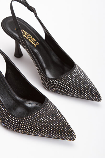 DYG STORE Women's Style Heeled Special Production Evening Dress Shoes