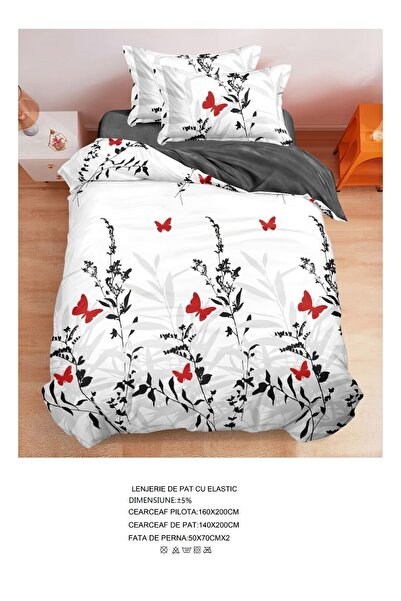 CHIRASO CHIRASO Bedding Set, 1 Person, ELASTIC Sheet 140x200cm, Duvet Cover 160x200cm, 2 Pillowcases