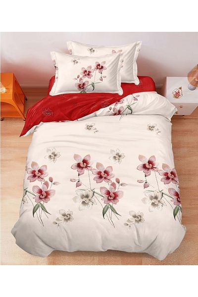 CHIRASO CHIRASO Bedding Set, 1 Person, ELASTIC Sheet 140x200cm, Duvet Cover 160x200cm, 2 Pillowcases