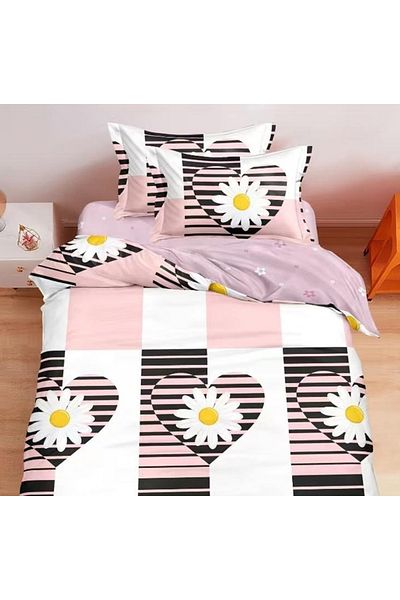 CHIRASO CHIRASO Bedding Set, 1 Person, ELASTIC Sheet 140x200cm, Duvet Cover 160x200cm, 2 Pillowcases