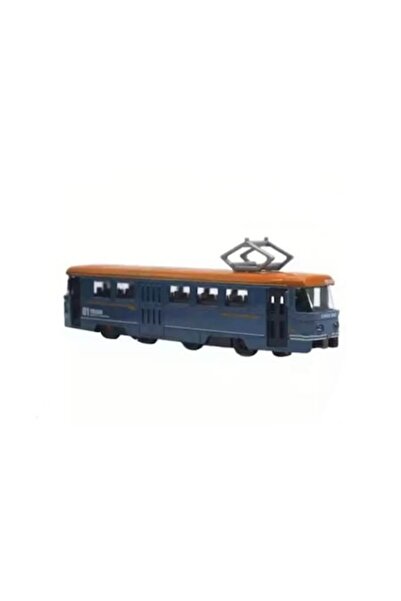 OEM Toy tram with doors and motor, blue, 18 cm