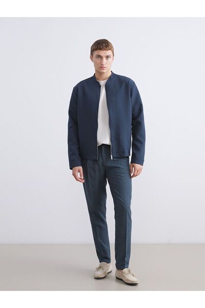 LC Waikiki Petrol Standart Kalıp Kolej Yaka Erkek Mont