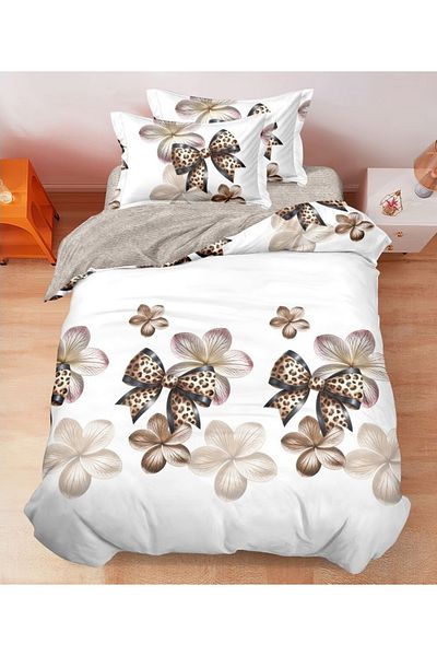 CHIRASO CHIRASO Bedding Set, 1 Person, ELASTIC Sheet 140x200cm, Duvet Cover 160x200cm, 2 Pillowcases