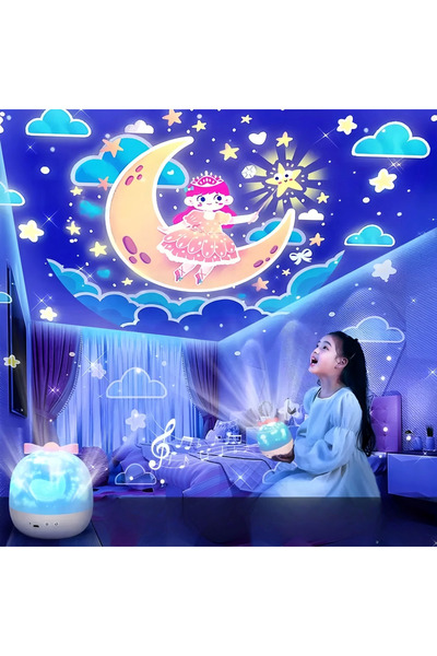 DGY STORE Uyku Arkadaşı Galaksi Çok Figürlü Projektör Gece Lambası