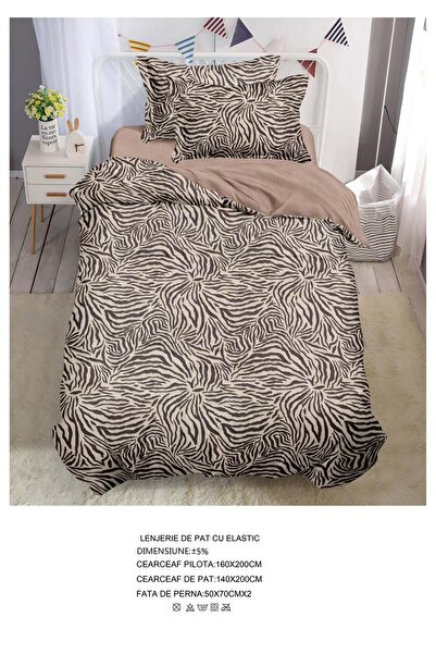 CHIRASO CHIRASO Bedding Set, 1 Person, ELASTIC Sheet 140x200cm, Duvet Cover 160x200cm, 2 Pillowcases