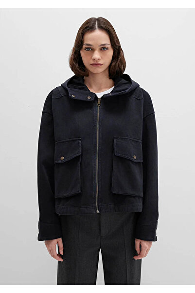 Mavi Anthracite Women's Jacket with Pocket Detail M1110605-70087